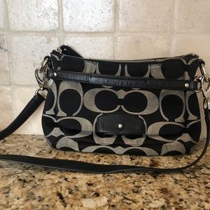Coach Black and Gray Purse